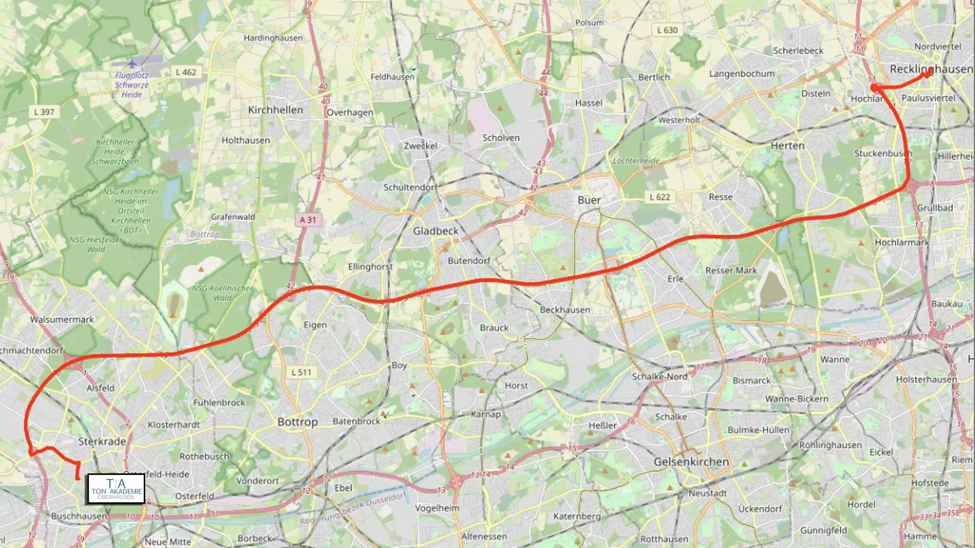 Open_Street_Map_Karte_TON-Akademie_Recklinghausen